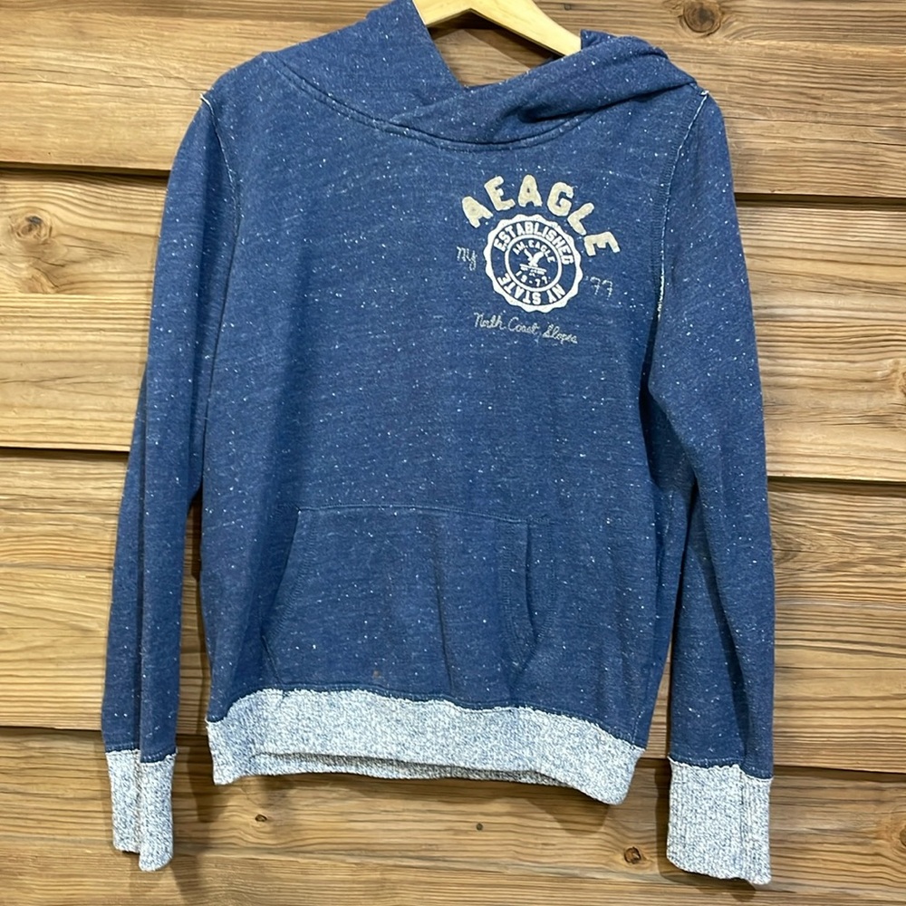 Ladies American Eagle Hoodie. Speckled material